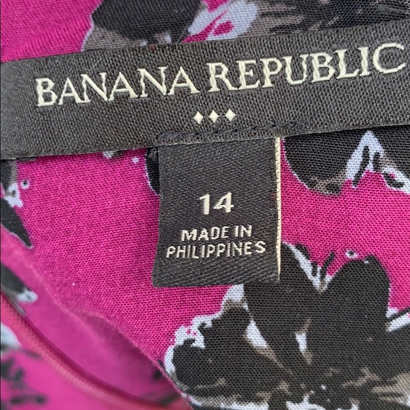 Banana Republic Purple Burgundy Floral Print Top - Picture 6 of 7